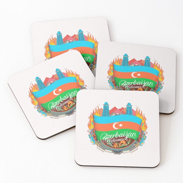 Item preview, Azerbaijan Welcomes Flag Map Culture designed and sold by AnimalsDH305.