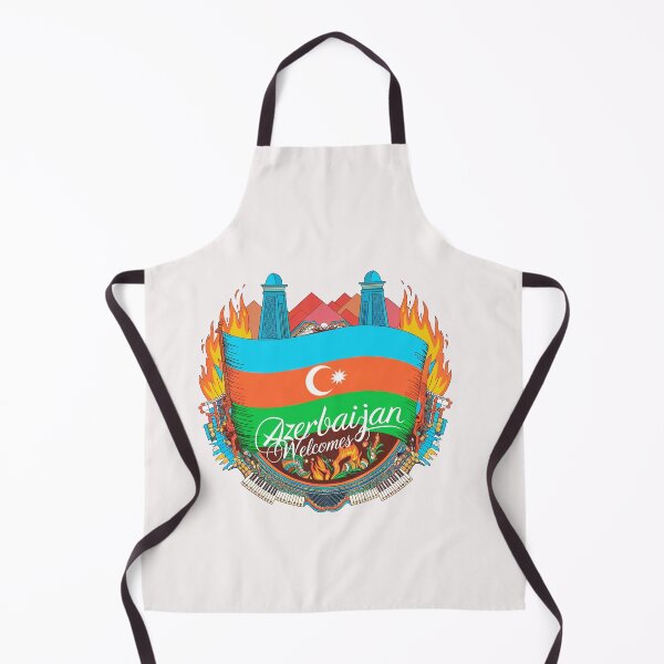 Item preview, Azerbaijan Welcomes Flag Map Culture designed and sold by AnimalsDH305.