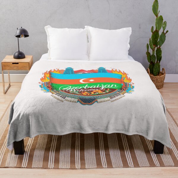 Item preview, Azerbaijan Welcomes Flag Map Culture designed and sold by AnimalsDH305.