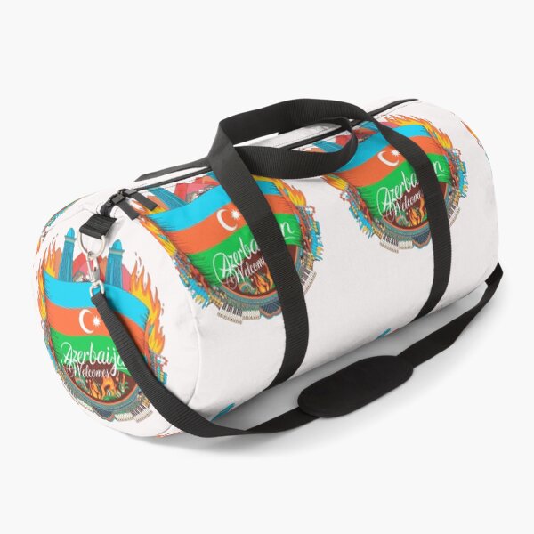 Item preview, Azerbaijan Welcomes Flag Map Culture designed and sold by AnimalsDH305.