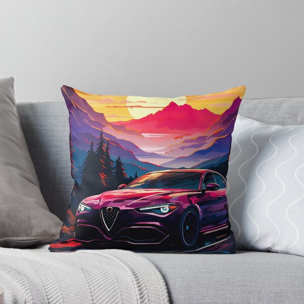 Artikelvorschau, Alfa Giulia Quadrifoglio bei Sonnenuntergang entworfen und verkauft von RevUpDesign.