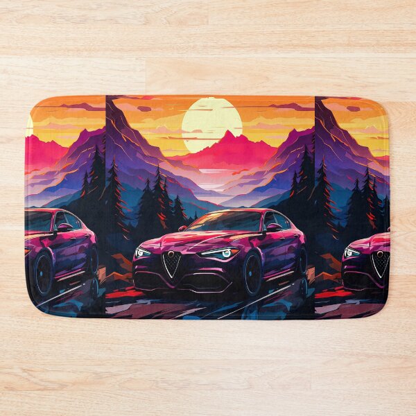 Item preview, Alfa Giulia Quadrifoglio At Sunset  designed and sold by RevUpDesign.