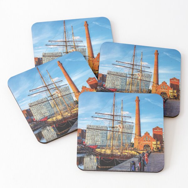 Item preview, Summer scene on Liverpool`s Albert dock designed and sold by Pixancards.