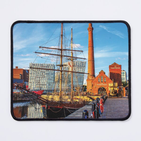 Item preview, Summer scene on Liverpool`s Albert dock designed and sold by Pixancards.
