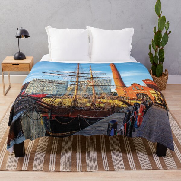 Item preview, Summer scene on Liverpool`s Albert dock designed and sold by Pixancards.