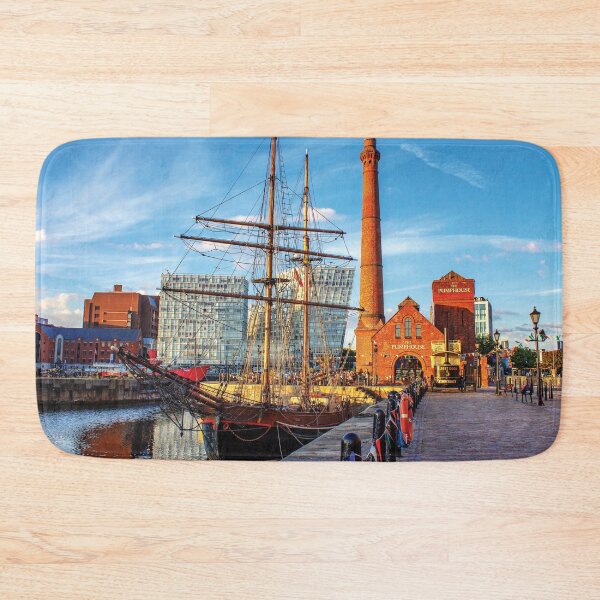 Item preview, Summer scene on Liverpool`s Albert dock designed and sold by Pixancards.