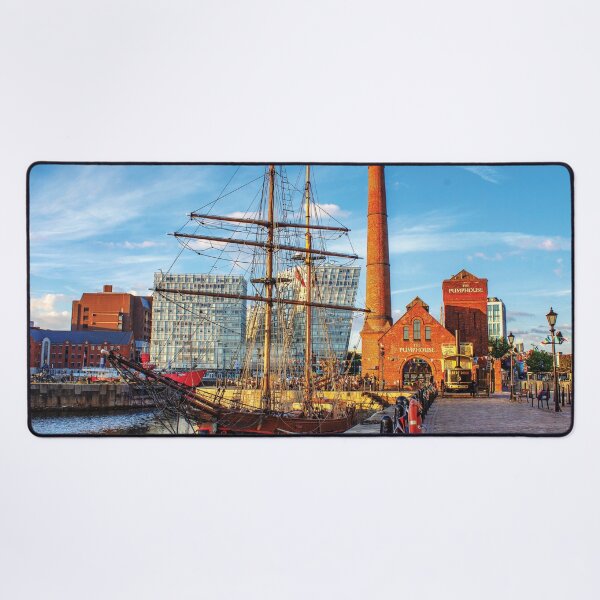 Item preview, Summer scene on Liverpool`s Albert dock designed and sold by Pixancards.