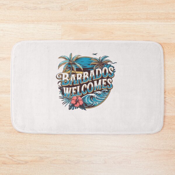 Item preview, Barbados Welcomes  Flag Map Culture designed and sold by AnimalsDH305.