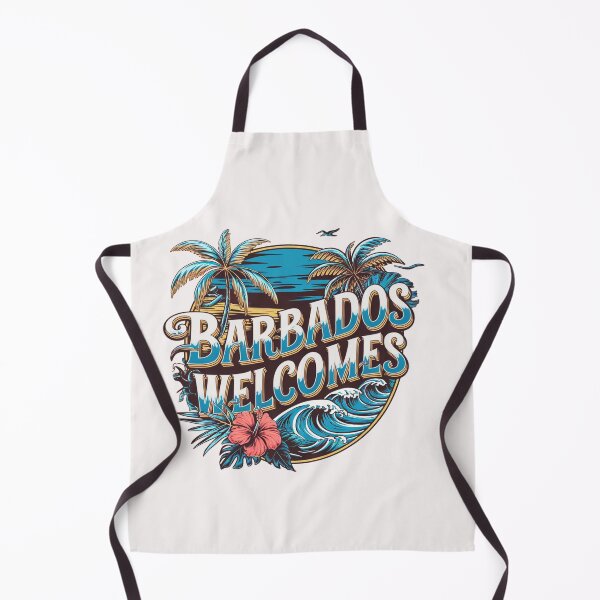 Item preview, Barbados Welcomes Flag Map Culture designed and sold by AnimalsDH305.