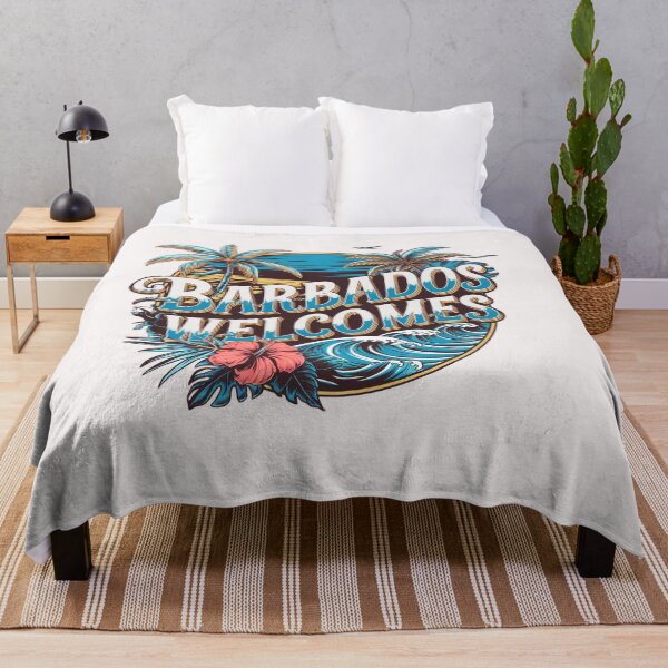 Item preview, Barbados Welcomes  Flag Map Culture designed and sold by AnimalsDH305.