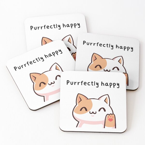 Item preview, Purrfectly Happy designed and sold by VasInd.