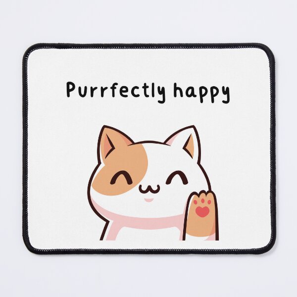 Item preview, Purrfectly Happy designed and sold by VasInd.