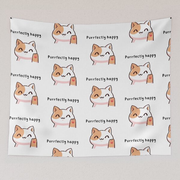 Item preview, Purrfectly Happy designed and sold by VasInd.