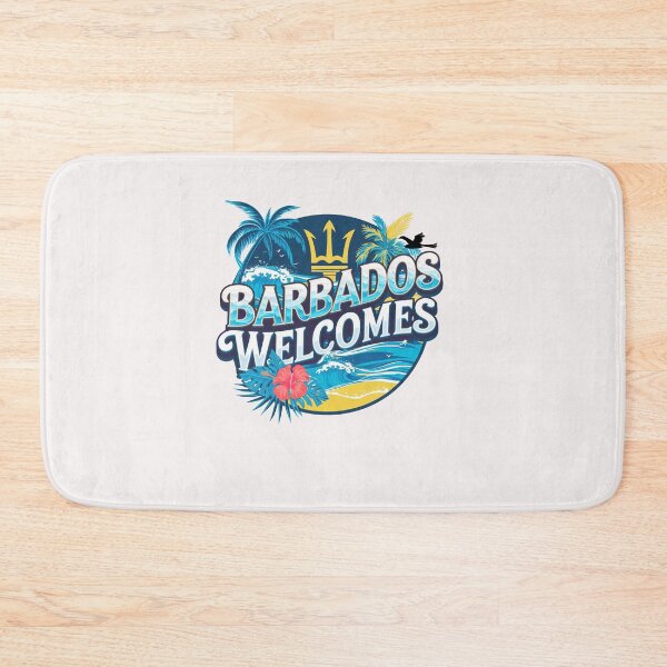 Item preview, Barbados Welcomes  Flag Map Culture designed and sold by AnimalsDH305.