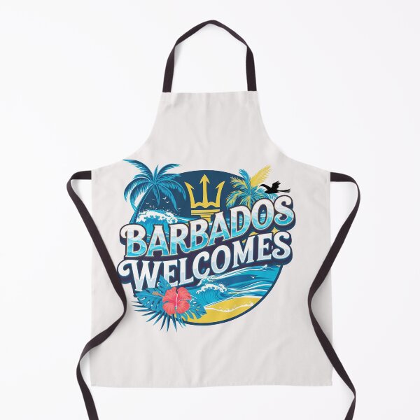 Item preview, Barbados Welcomes Flag Map Culture designed and sold by AnimalsDH305.