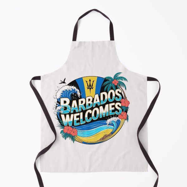 Item preview, Barbados Welcomes Flag Map Culture designed and sold by AnimalsDH305.