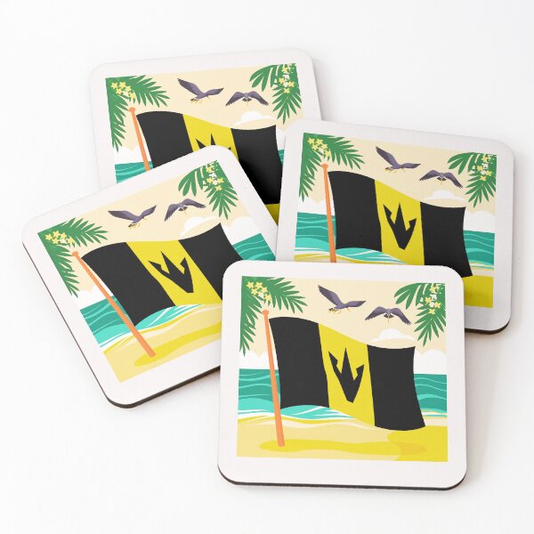 Item preview, Barbados Welcomes  Flag Map Culture designed and sold by AnimalsDH305.