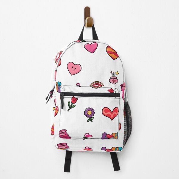Item preview, Colorful collection of heart and flower illustrations  designed and sold by sandrawarty.