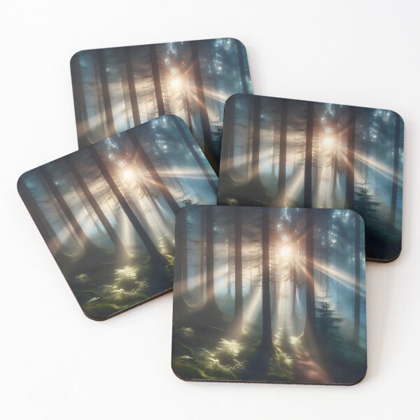 Item preview, Surreal Sunny Forest Design with Sunlight Through Trees designed and sold by PandaTShirtShop.
