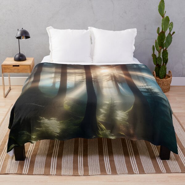 Item preview, Surreal Sunny Forest Design with Sunlight Through Trees designed and sold by PandaTShirtShop.