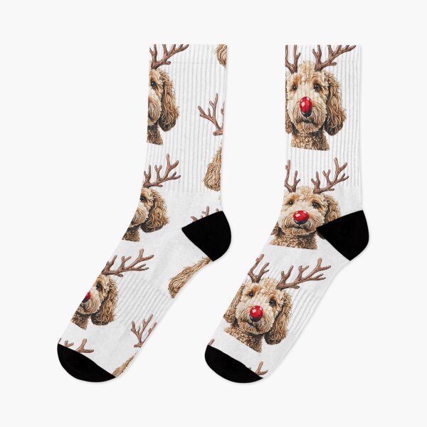 Item preview, Festive Goldendoodle  designed and sold by rmcbuckeye.