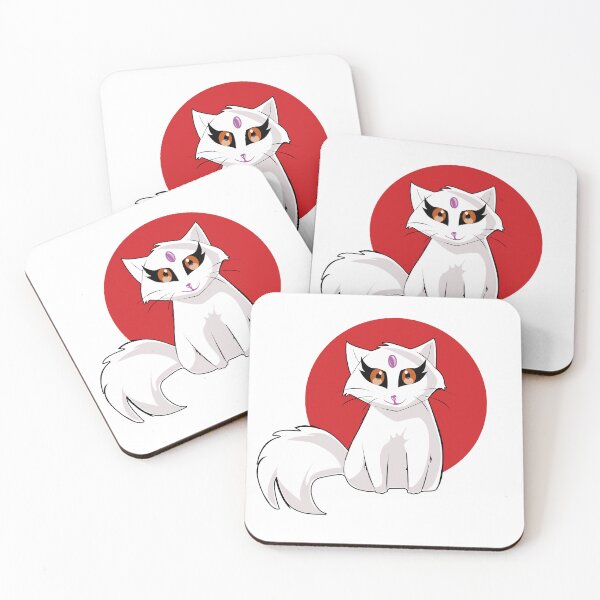 Item preview, Japanese manga white cat designed and sold by asamijess.