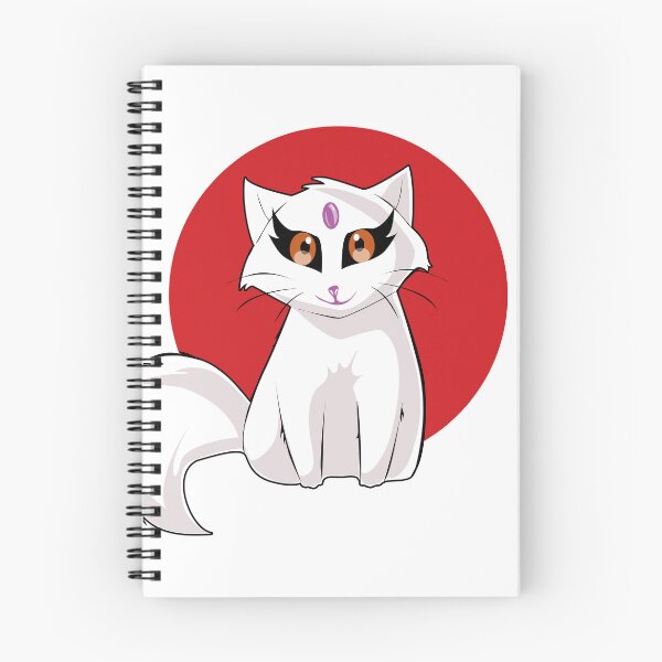 Item preview, Japanese manga white cat designed and sold by asamijess.