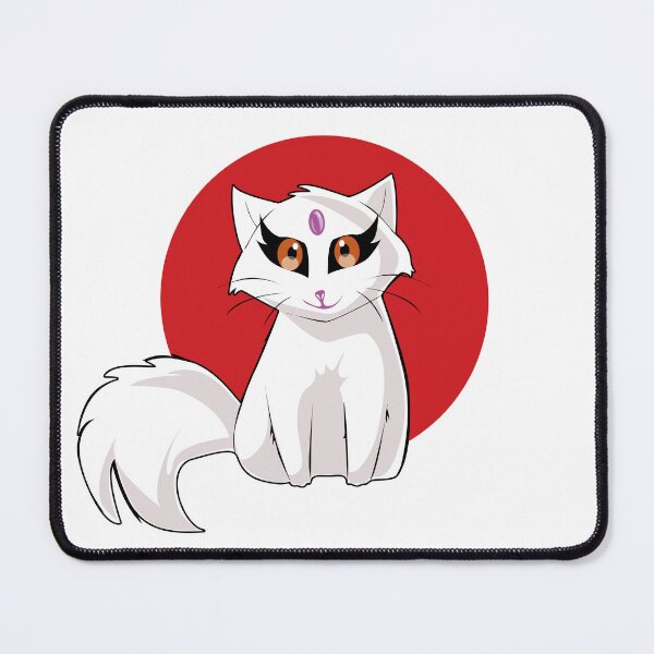 Item preview, Japanese manga white cat designed and sold by asamijess.