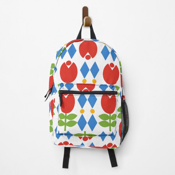 Item preview, Spring Garden Red Tulips Geometric Pattern designed and sold by MarikaJohnson.
