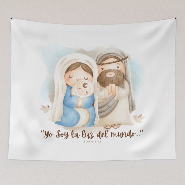 Item preview, Niño Jesús: “Yo Soy la luz del mundo”. ¡Feliz Navidad! designed and sold by FreeSoulLab.