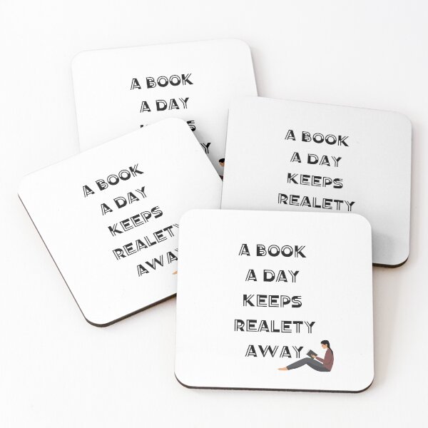 Item preview, a book a day keeps reality away designed and sold by the-book-store.