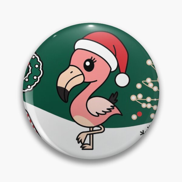 Item preview, Flamingo Christmas Charm designed and sold by NeatThingLover.