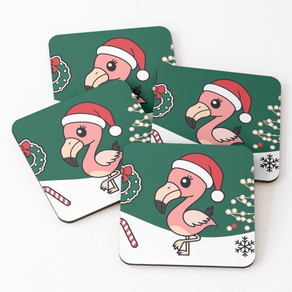 Item preview, Flamingo Christmas Charm designed and sold by NeatThingLover.