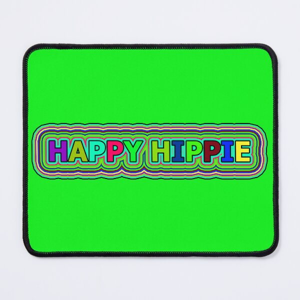 Item preview, Happy Hippie Colorful Words Trippy Retro Hippie Lines 2 of 4 designed and sold by Beachy.