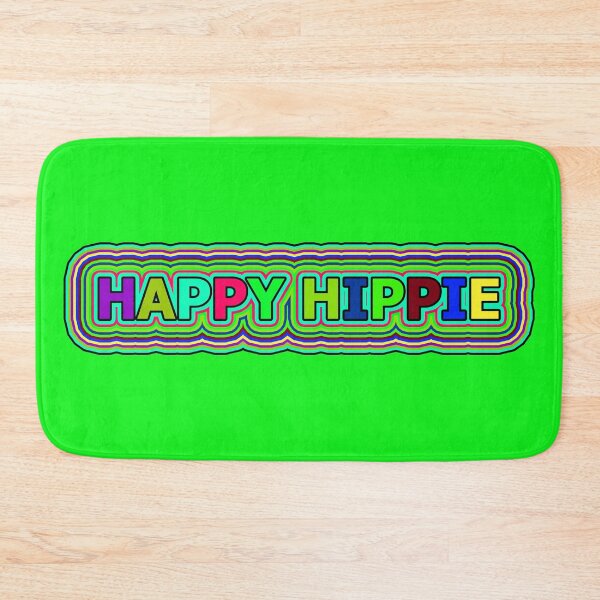 Item preview, Happy Hippie Colorful Words Trippy Retro Hippie Lines 2 of 4 designed and sold by Beachy.