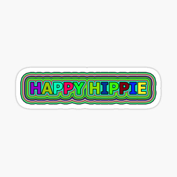 Vista previa del artículo con la obra «Palabras hippies alegres y coloridas. Líneas hippies retro y alucinantes. 2 de 4», diseñado y vendido por Beachy.