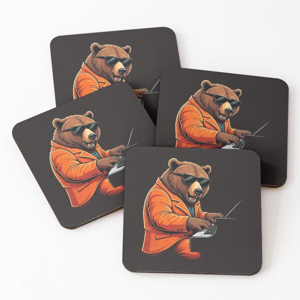Item preview, The Piano Bear designed and sold by 48remarks.