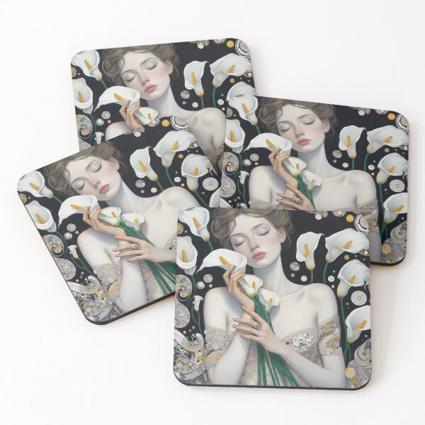 Item preview, "Girl and Calla Lilies" is not just a painting, but a real cocktail of charm and floral flirtation! designed and sold by aleksandr13.