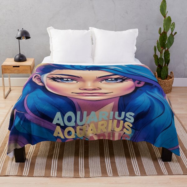 Item preview, Aquarius Zodiac Portrait: Cosmic Energy designed and sold by gleefulme.