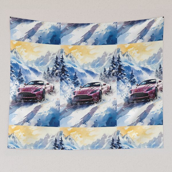 Item preview, Snowy Escape With British Supercar designed and sold by RevUpDesign.