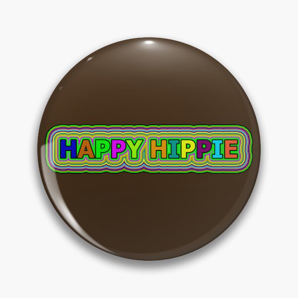 Item preview, Happy Hippie Colorful Words Trippy Retro Hippie Lines 3 of 4 designed and sold by Beachy.