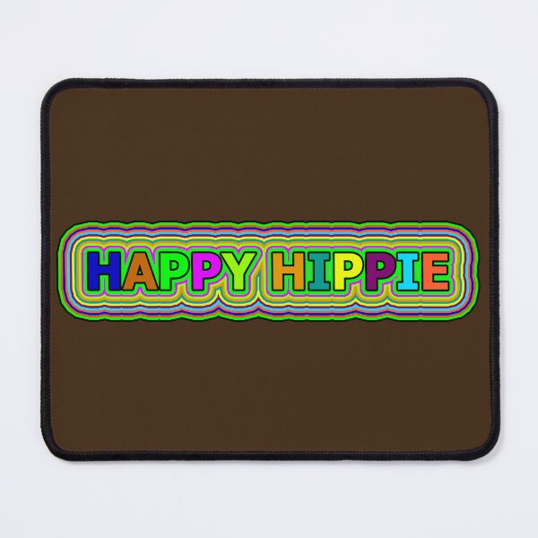 Item preview, Happy Hippie Colorful Words Trippy Retro Hippie Lines 3 of 4 designed and sold by Beachy.