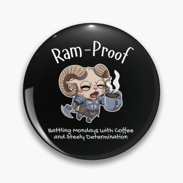 Item preview, Ram-Proof Battling Mondays Coffee Warrior designed and sold by HexaDaisy.