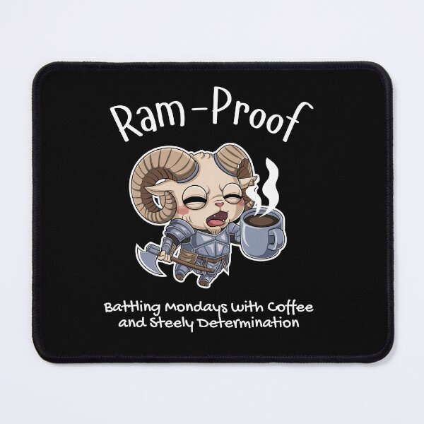 Item preview, Ram-Proof Battling Mondays Coffee Warrior designed and sold by HexaDaisy.