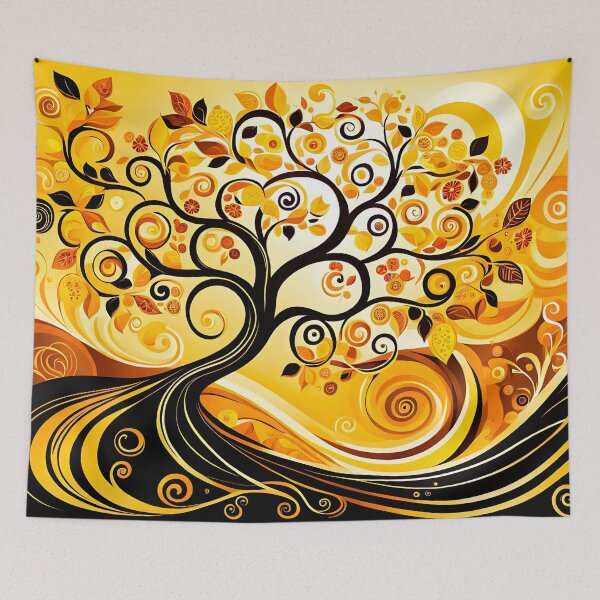Item preview, Tree of life in Yellow Summer designed and sold by artedamensagem.