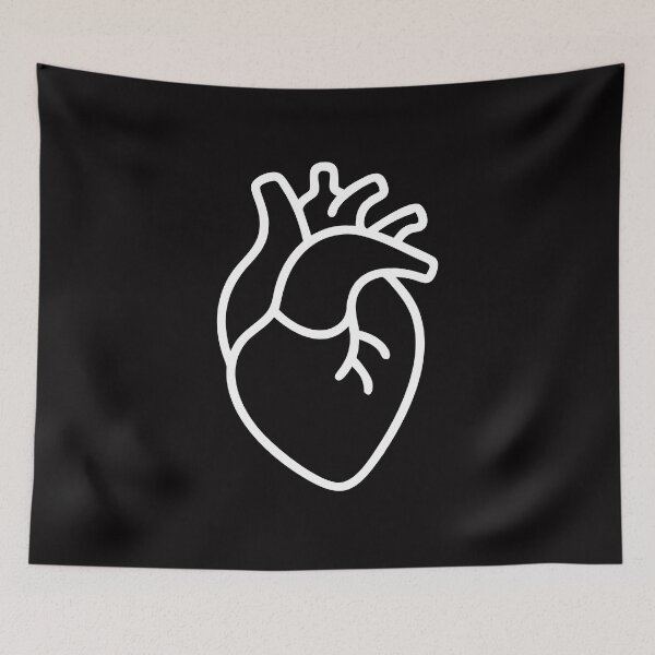Item preview, Heart - Realistic heart outline designed and sold by Bleak Shirt.