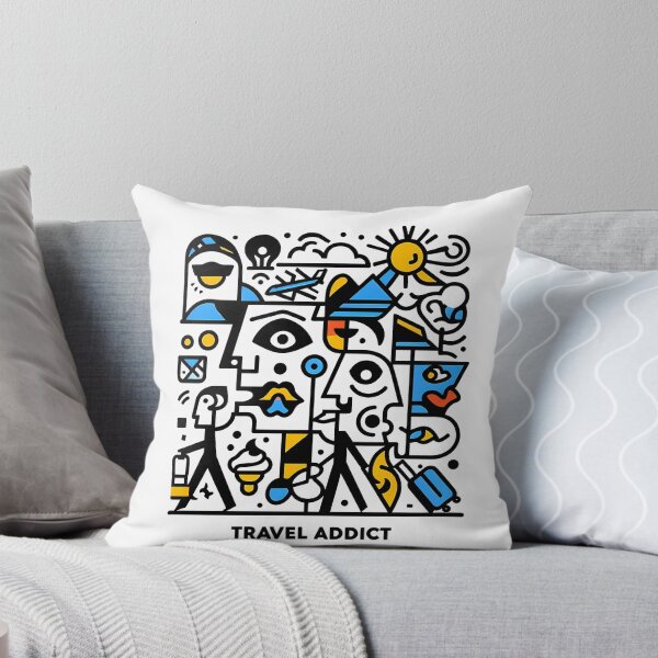 Item preview, Travel Addict – Surreal Minimalist Cubic Art designed and sold by OzzFrequency.