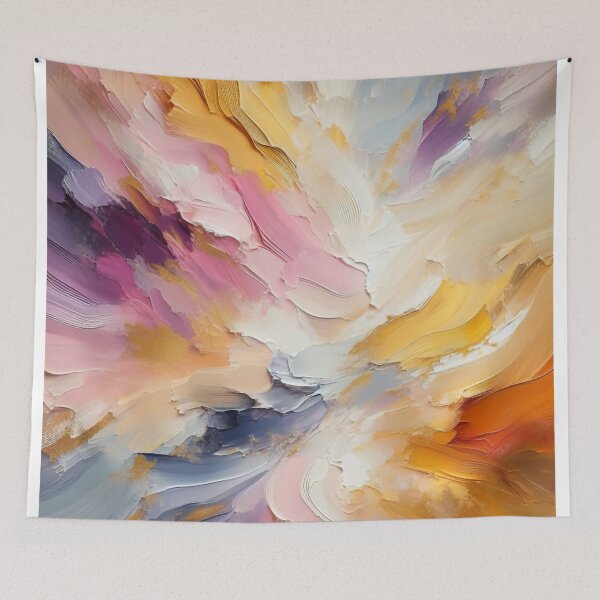 Item preview, Abstract Gold and Pink Painting designed and sold by PixelParinda.