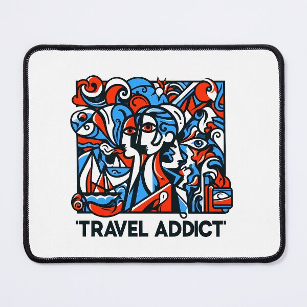 Item preview, Travel Addict – Surreal Minimalist Cubic Art designed and sold by OzzFrequency.