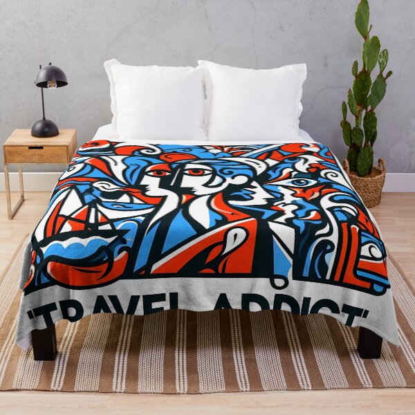 Item preview, Travel Addict – Surreal Minimalist Cubic Art designed and sold by OzzFrequency.